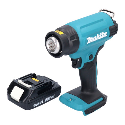 Souffleur à air chaud sur batterie Makita DHG 180 A1 18 V 550 °C + 1x batterie 2,0 Ah - sans chargeur