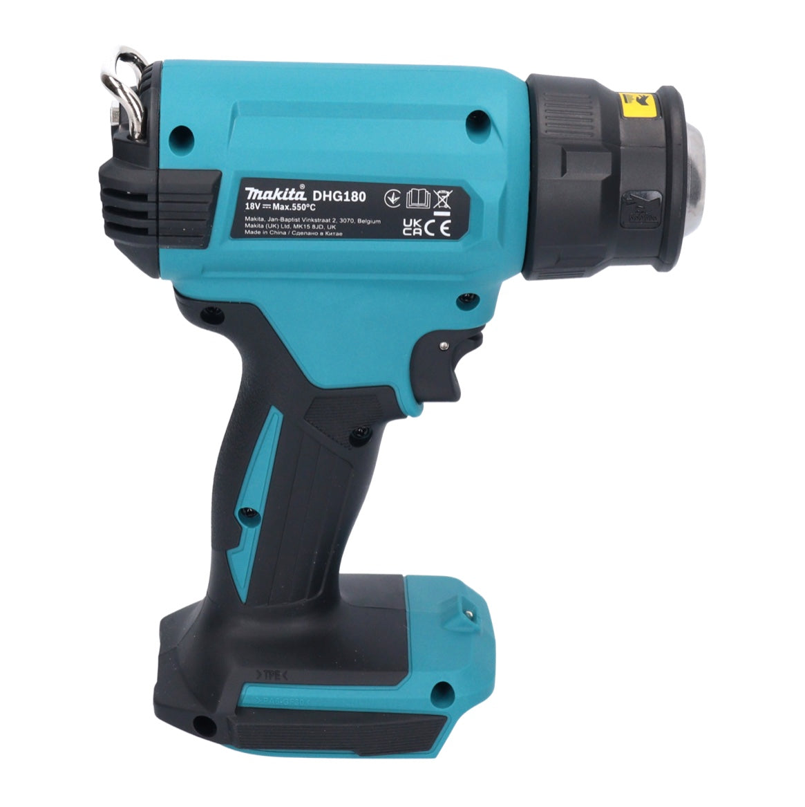 Makita DHG 180 ZJ Akku Heißluftgebläse 18 V 550 °C + Makpac - ohne Akku, ohne Ladegerät - Toolbrothers