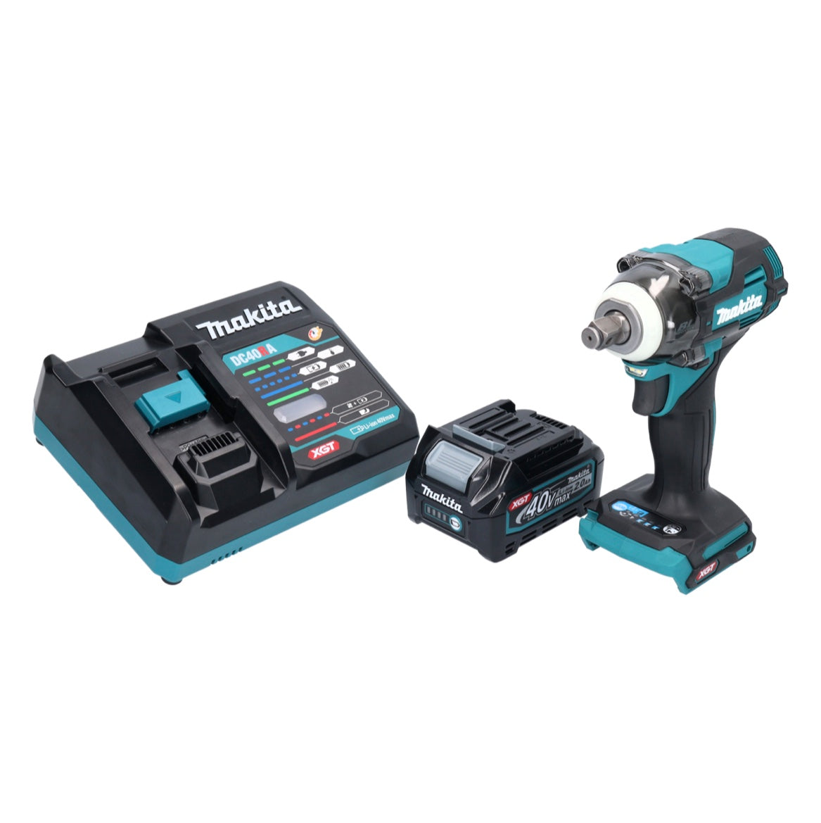 Makita TW 004 GA1 clé à chocs sans fil 40 V max. 1/2" 350 Nm XGT Brushless + 1x batterie 2,0 Ah + chargeur