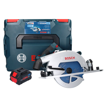 Scie circulaire sans fil Bosch GKS 18V-68 GC Professional 18 V 190 mm Biturbo Brushless + 1x batterie ProCORE 5,5 Ah + L-Boxx - sans chargeur