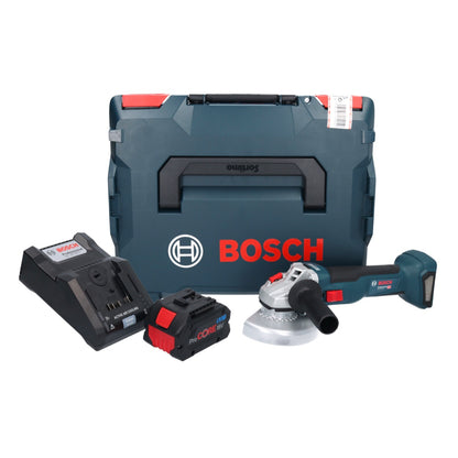 Meuleuse d'angle sans fil Bosch GWS 18V-10 Professional 18 V 125 mm sans balais + 1 batterie ProCORE 5,5 Ah + chargeur + L-Boxx