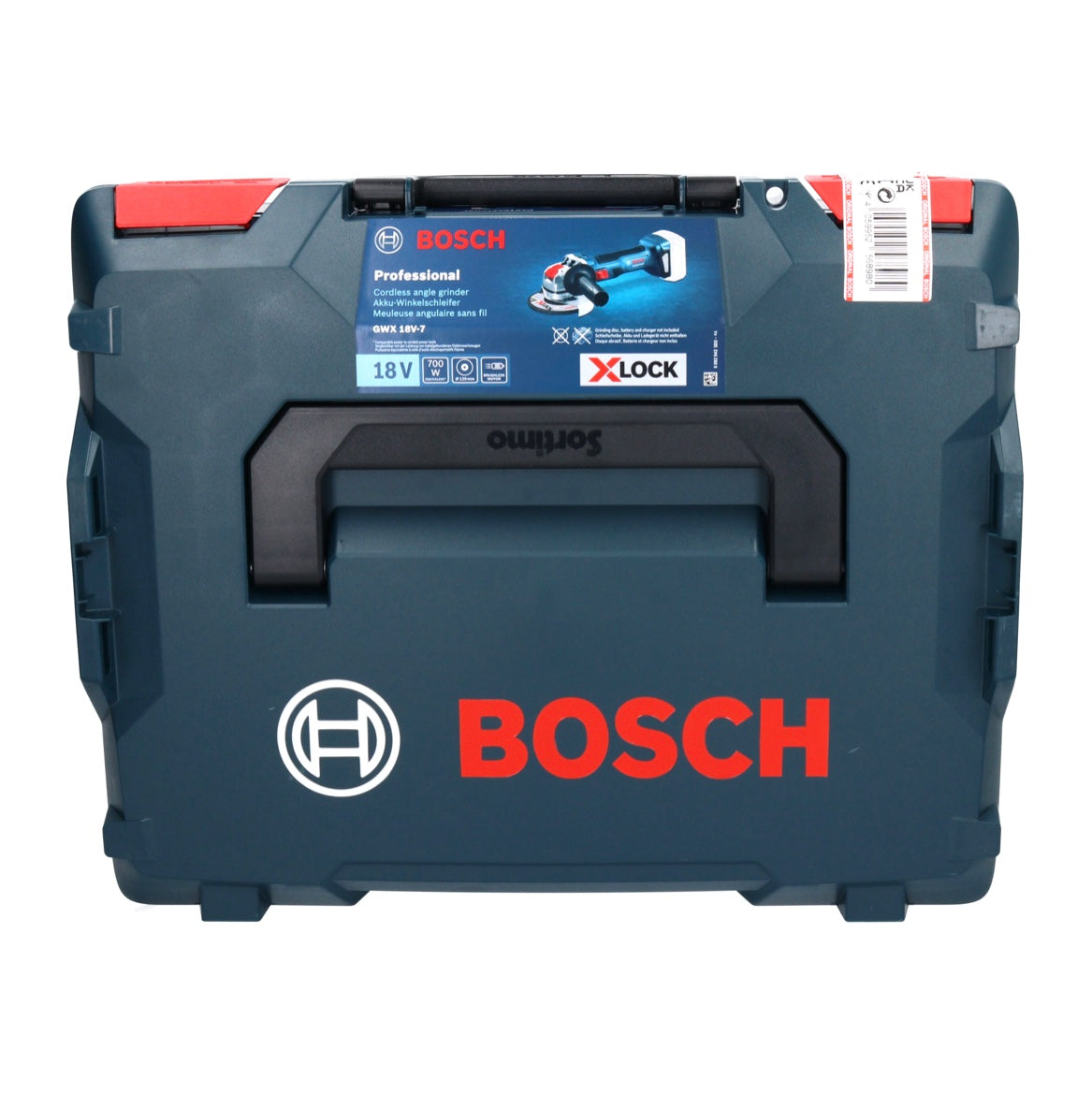 Meuleuse d'angle sur batterie Bosch GWX 18V-7 Professional 18 V 125 mm sans balais X-LOCK + 1x batterie ProCORE 5,5 Ah + chargeur + L-Boxx