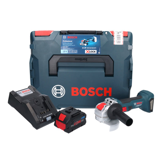 Bosch GWS 18V-15 SC Professional Akku Winkelschleifer 18 V 125 mm Brushless + 1x ProCORE Akku 5,5 Ah + Ladegerät + L-Boxx