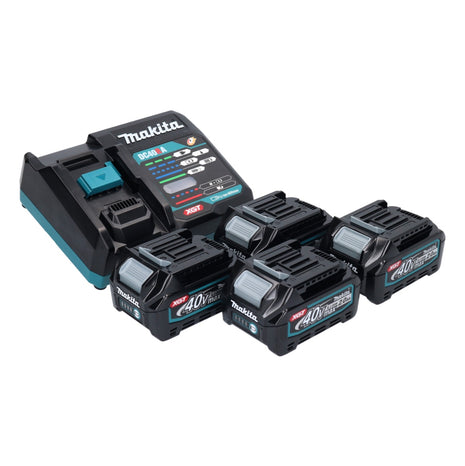 Kit source d'alimentation Makita 4x batterie BL 4020 40 V max. 2,0 Ah XGT (4x 191L29-0) + chargeur DC 40 RA (191E07-8)