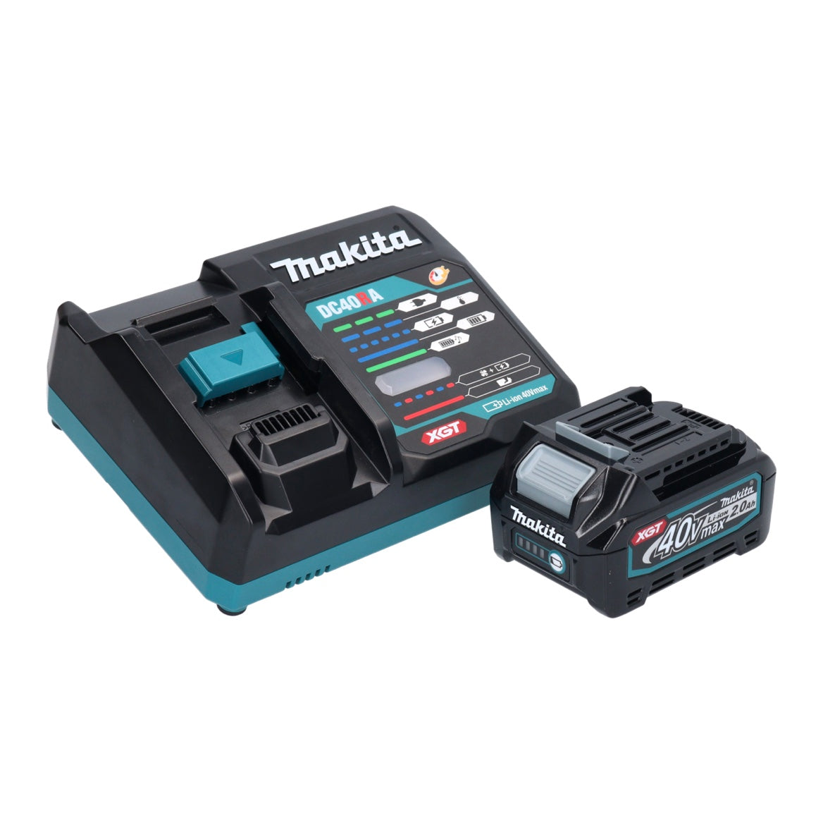 Makita HP 001 GA101 Akku Schlagbohrschrauber 40 V max. 140 Nm XGT Brushless + 1x Akku 2,0 Ah + Ladegerät + Makpac