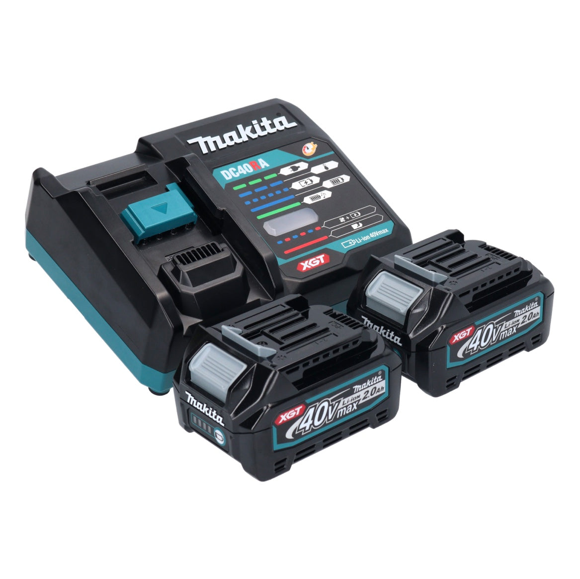 Perceuse à percussion sur batterie Makita HP 001 GA201 40 V max. 140 Nm XGT Brushless + 2x batterie 2,0 Ah + chargeur + Makpac