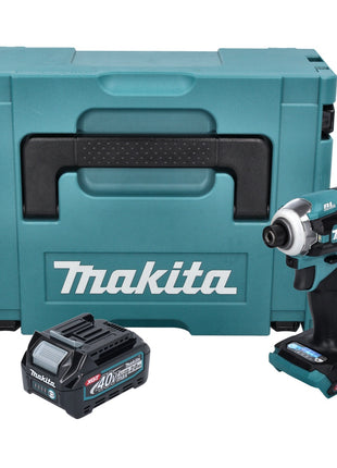 Makita TD 001 GA101 Akku Schlagschrauber 40 V max. 220 Nm 1/4" XGT Brushless + 1x Akku 2,0 Ah + Makpac - ohne Ladegerät