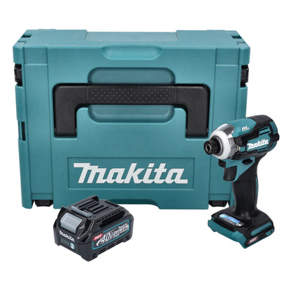 Makita TD 001 GA101 Clé à chocs sans fil 40 V max. 220 Nm 1/4" XGT Brushless + 1x batterie 2,0 Ah + Makpac - sans chargeur