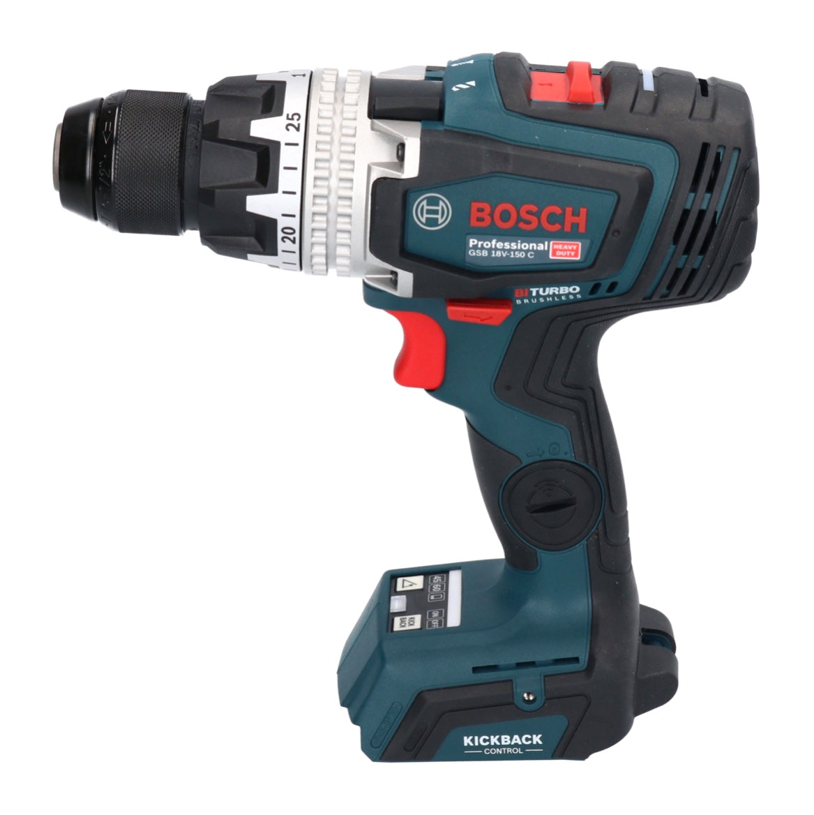 Bosch GSB 18V-150 C Perceuse à percussion sans fil professionnelle 18 V 150 Nm (06019J5102) Biturbo brushless + L-Boxx - sans batterie, sans chargeur