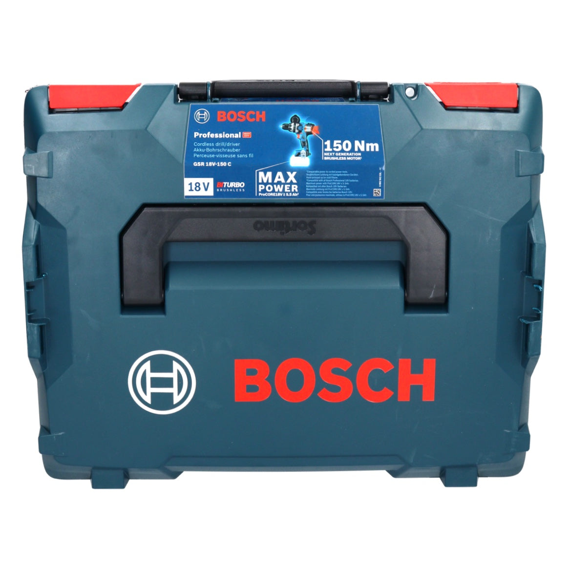 Bosch GSR 18V-150 C Professional Akku Bohrschrauber 18 V 150 Nm ( 06019J5002 ) Biturbo Brushless + L-Boxx - ohne Akku, ohne Ladegerät - Toolbrothers