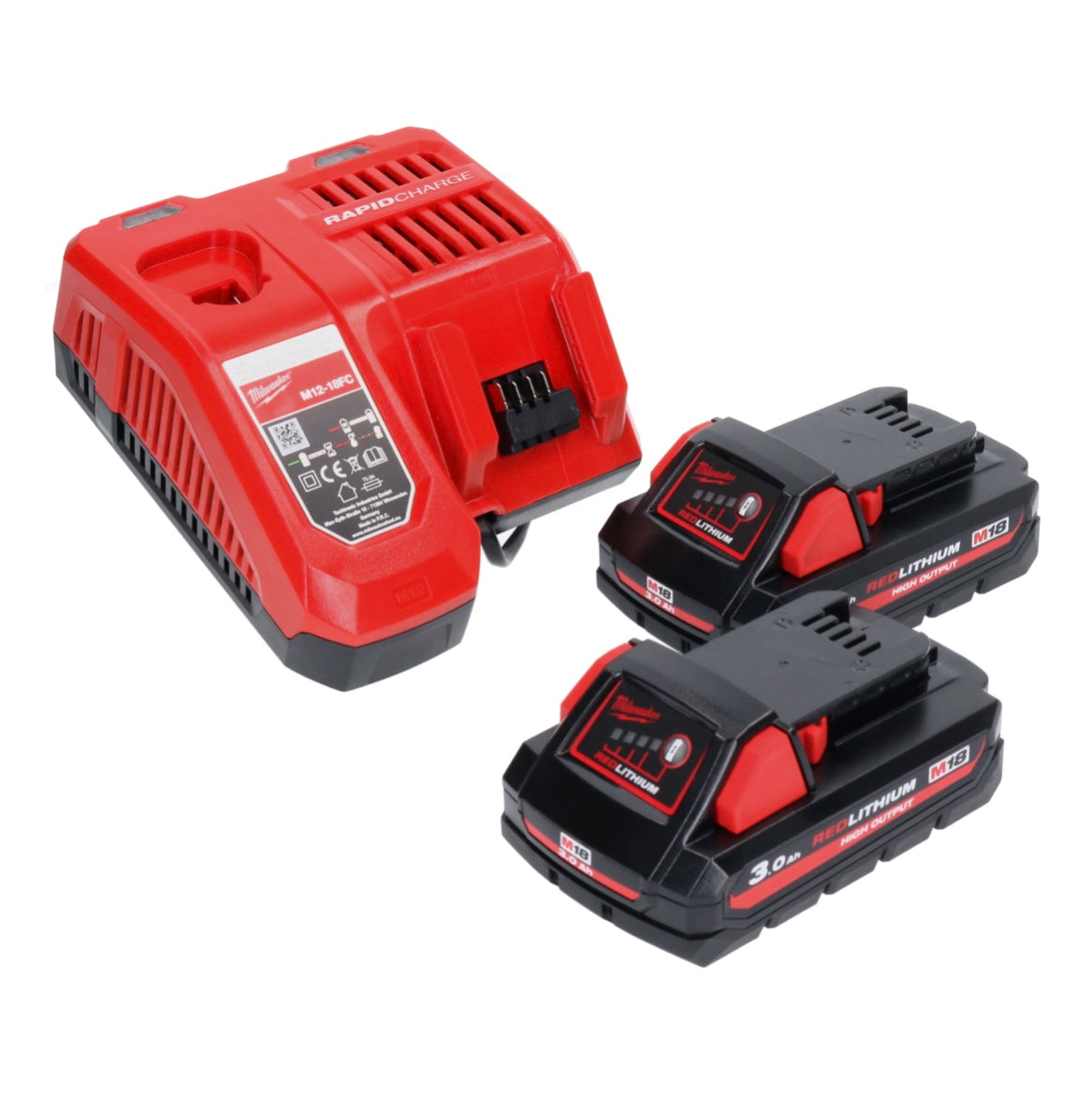 Milwaukee M18 CRAD2-302 Akku Winkelbohrmaschine 18 V 30 Nm Brushless + 2x Akku 3,0 Ah + Ladegerät - Toolbrothers