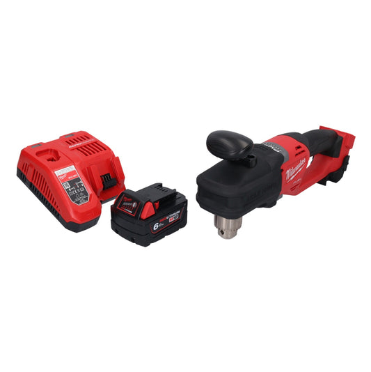 Perceuse d'angle sur batterie Milwaukee M18 CRAD2-601 18 V 30 Nm sans balai + 1x batterie 6,0 Ah + chargeur