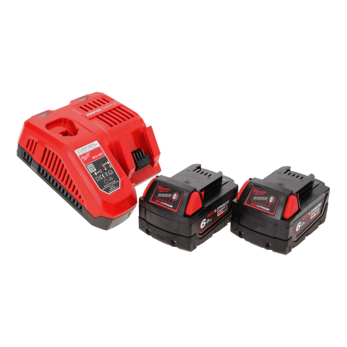 Perceuse d'angle sur batterie Milwaukee M18 CRAD2-602 18 V 30 Nm sans balai + 2x batteries 6,0 Ah + chargeur