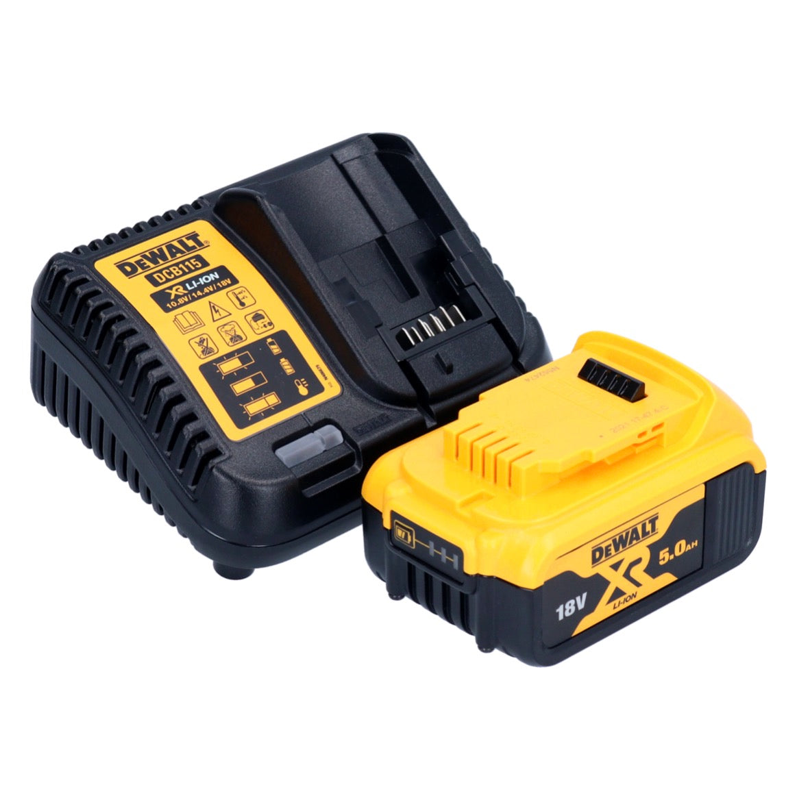 DeWalt DCD 996 P1 Akku Schlagbohrschrauber 18 V 95 Nm Brushless + 1x Akku 5,0 Ah + Ladegerät - Toolbrothers