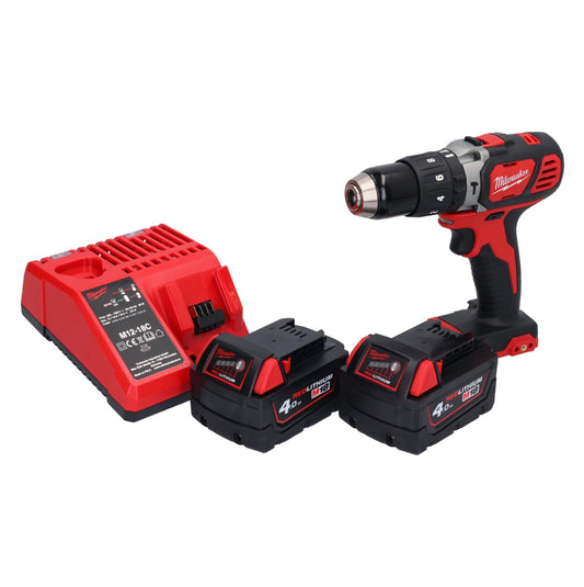 Perceuse à percussion sans fil Milwaukee M18 BPD-402 18 V 60 Nm + 2x batteries 4,0 Ah + chargeur