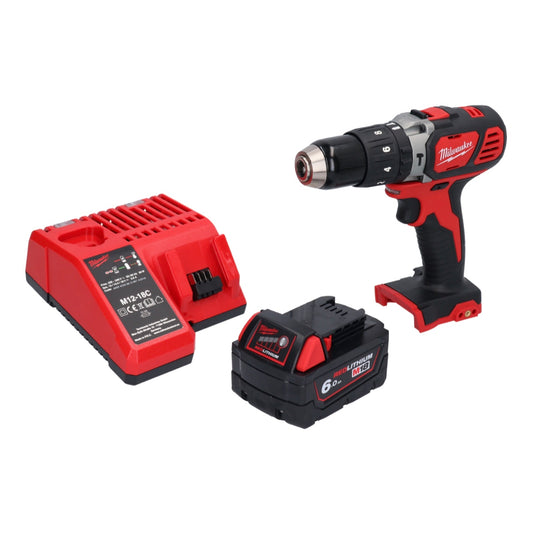 Milwaukee M18 BPD-601 Akku Schlagbohrschrauber 18 V 60 Nm + 1x Akku 6,0 Ah + Ladegerät