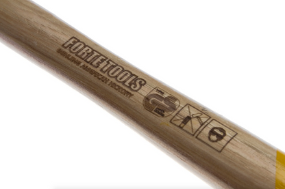 FORTE TOOLS Marteau de serrurier avec manche en bois, poids de tête 100 g, marteau avec manche en bois, outil premium, forgé, cale double anneau, tête peinte (000051151020)