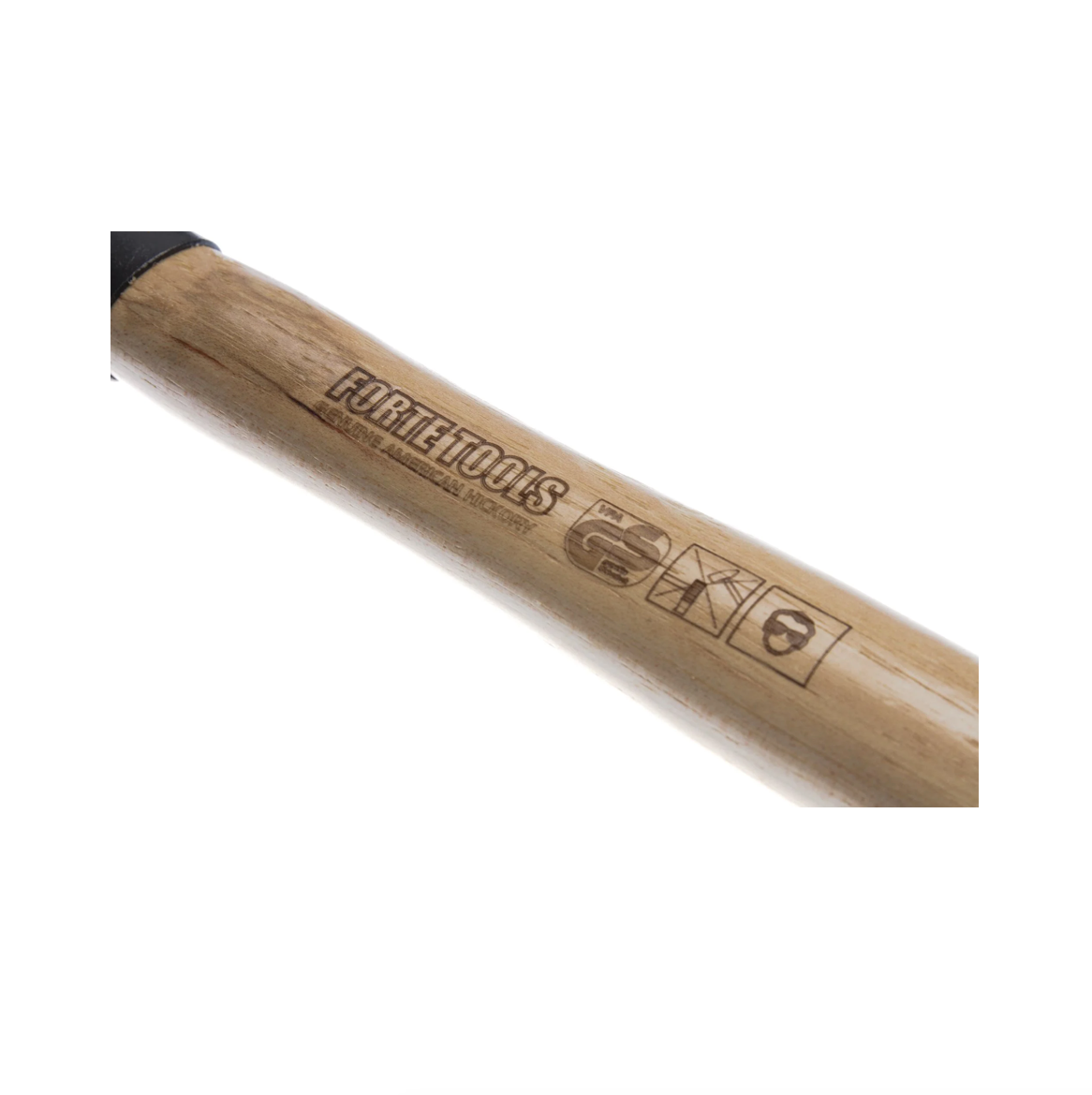 FORTE TOOLS Marteau de serrurier avec manche en bois, poids de tête 300 g, marteau avec manche en bois, outil premium, forgé, coin annulaire, tête peinte (000051151021)