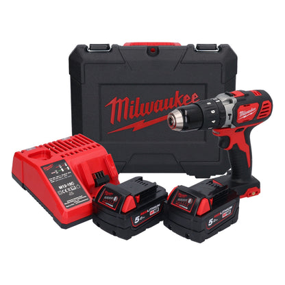 Milwaukee M18 BPD-502C Akku Schlagbohrschrauber 18 V 60 Nm + 2x Akku 5,0 Ah + Ladegerät + Koffer