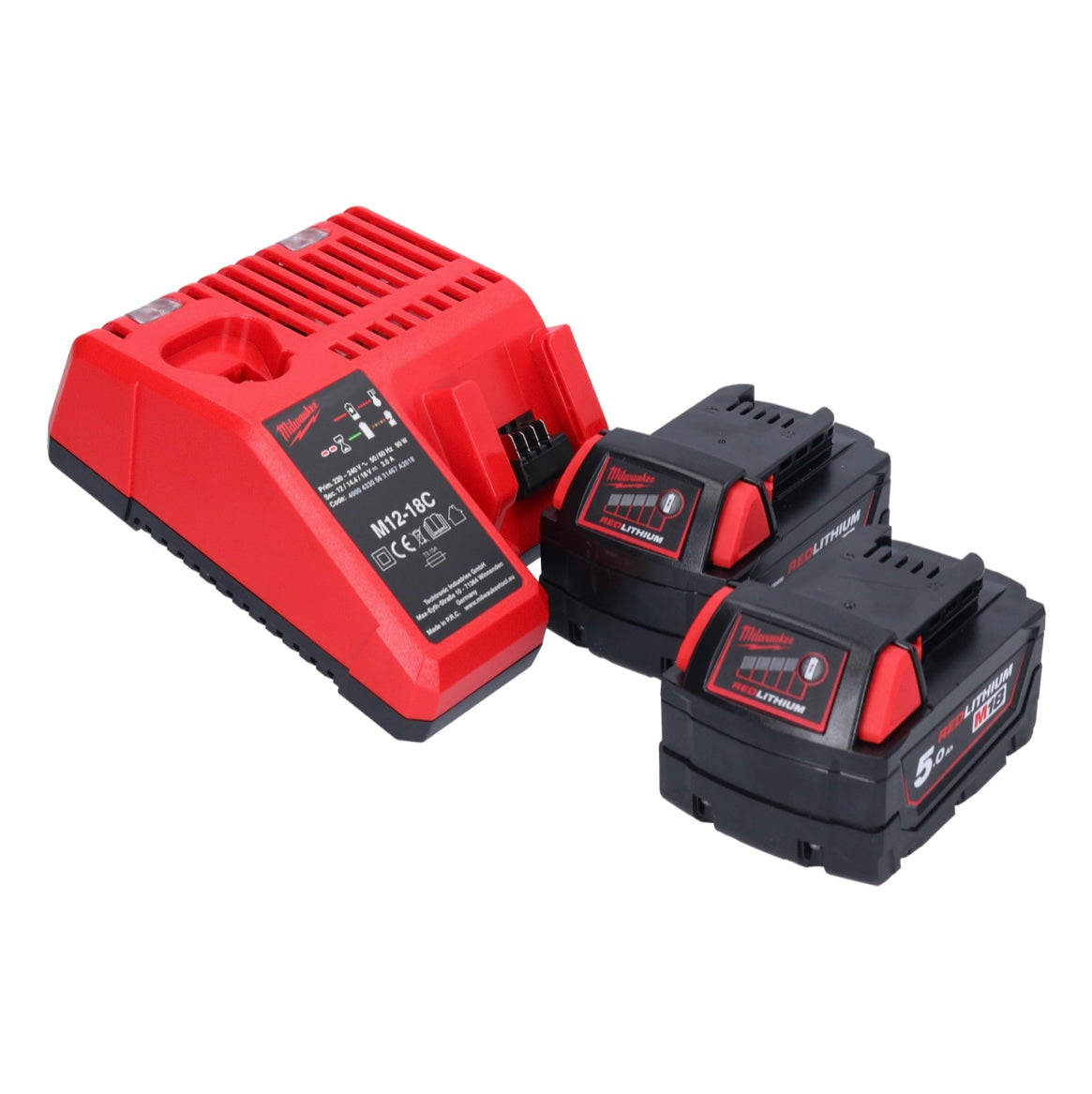 Perceuse à percussion sans fil Milwaukee M18 BPD-502C 18 V 60 Nm + 2x batteries 5,0 Ah + chargeur + mallette