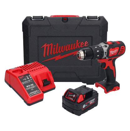 Milwaukee M18 BPD-601C Akku Schlagbohrschrauber 18 V 60 Nm + 1x Akku 6,0 Ah + Ladegerät + Koffer