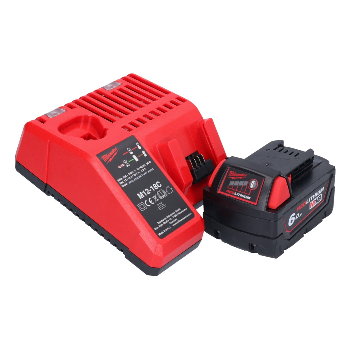 Perceuse à percussion sans fil Milwaukee M18 BPD-601C 18 V 60 Nm + 1x batterie 6,0 Ah + chargeur + mallette