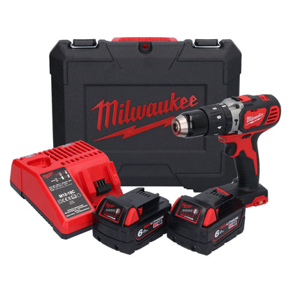 Milwaukee M18 BPD-602C Akku Schlagbohrschrauber 18 V 60 Nm + 2x Akku 6,0 Ah + Ladegerät + Koffer