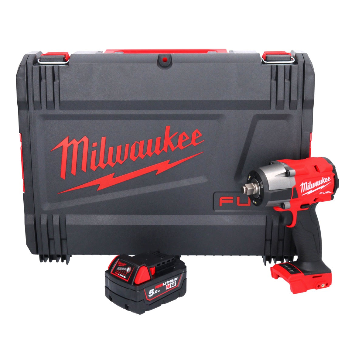 Clé à chocs sans fil Milwaukee M18 FMTIW2F12-501X 18 V 745 Nm 1/2" brushless + 1x batterie 5,0 Ah + boîtier HD - sans chargeur