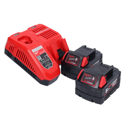 Clé à chocs sur batterie Milwaukee M18 FMTIW2F12-502X 18 V 745 Nm 1/2" brushless (4933478450) + 2x batterie 5,0 Ah + chargeur + boîtier HD