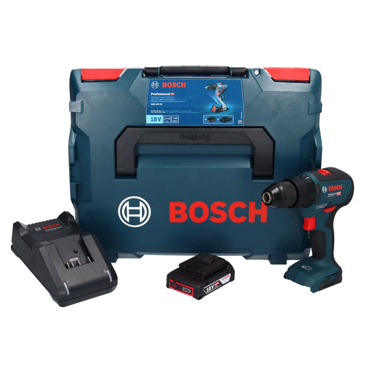 Bosch GSB 18V-55 Professional perceuse à percussion sans fil 18 V 55 Nm sans balais + 1x batterie 2,0 Ah + chargeur + L-Boxx