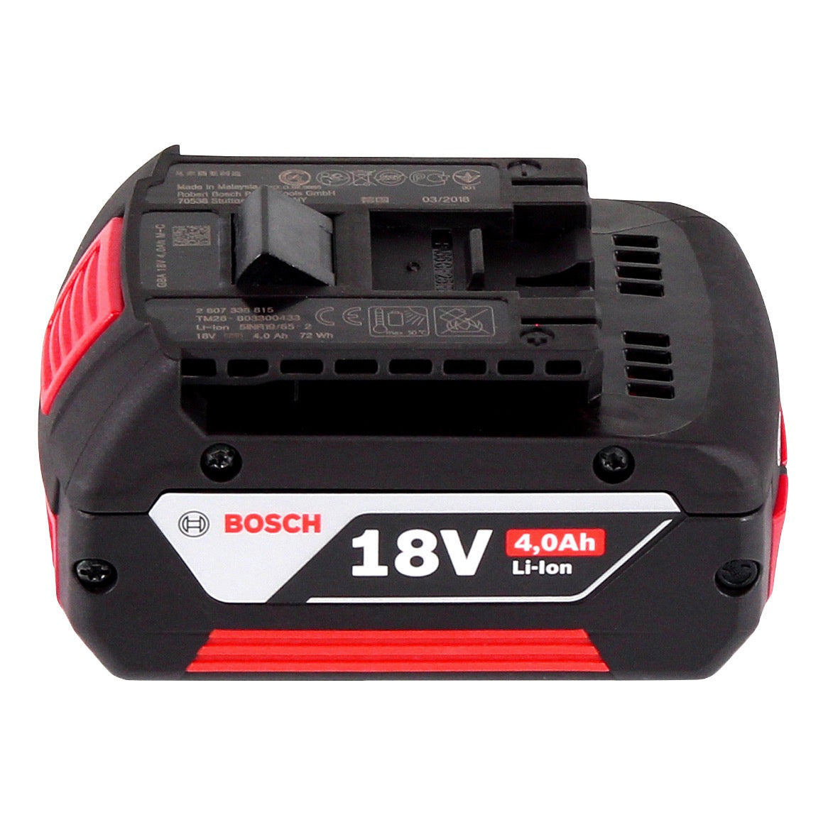 Bosch GSB 18V-55 Professional Akku Schlagbohrschrauber 18 V 55 Nm Brushless + 1x Akku 4,0 Ah + L-Boxx - ohne Ladegerät