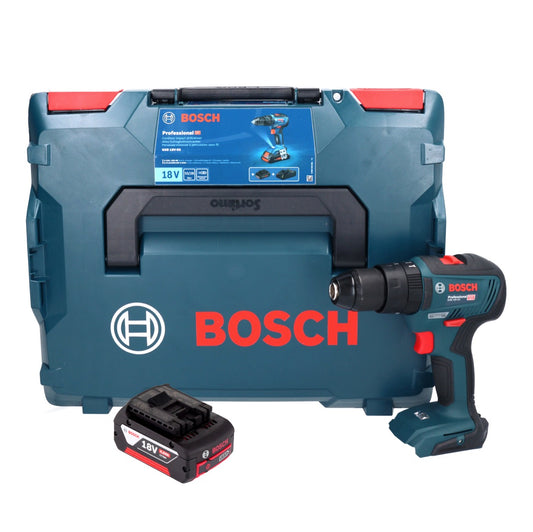 Bosch GSB 18V-55 Professional perceuse à percussion sans fil 18 V 55 Nm sans balais + 1x batterie 4,0 Ah + L-Boxx - sans chargeur