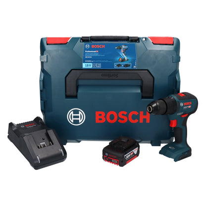 Bosch GSB 18V-55 Professional perceuse à percussion sans fil 18 V 55 Nm sans balais + 1x batterie 5,0 Ah + chargeur + L-Boxx