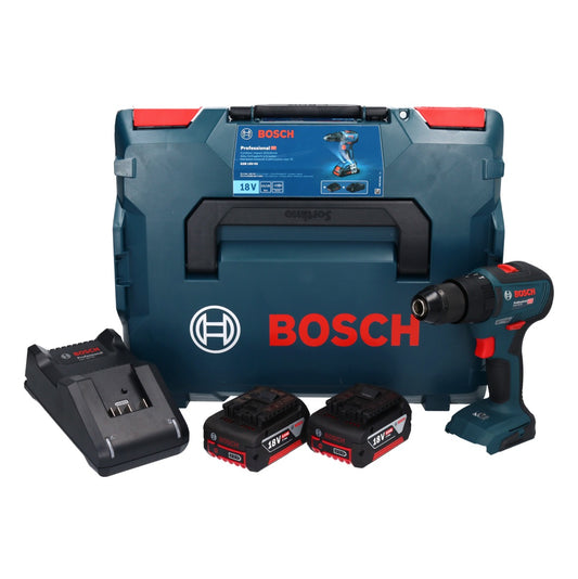 Bosch GSB 18V-55 Professional perceuse à percussion sans fil 18 V 55 Nm sans balai + 2x batteries 5,0 Ah + chargeur + L-Boxx