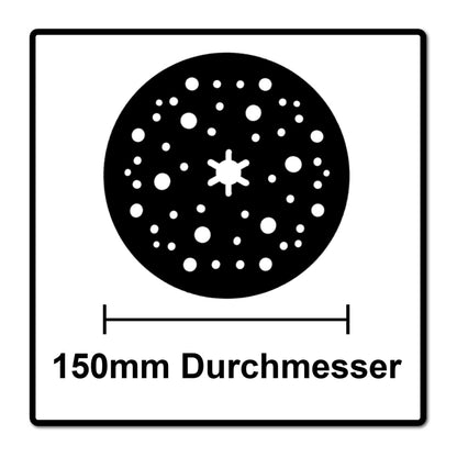 Mirka Abranet jeu de poignées pour disques abrasifs 3 pièces 150 mm dur/moyen/doux.