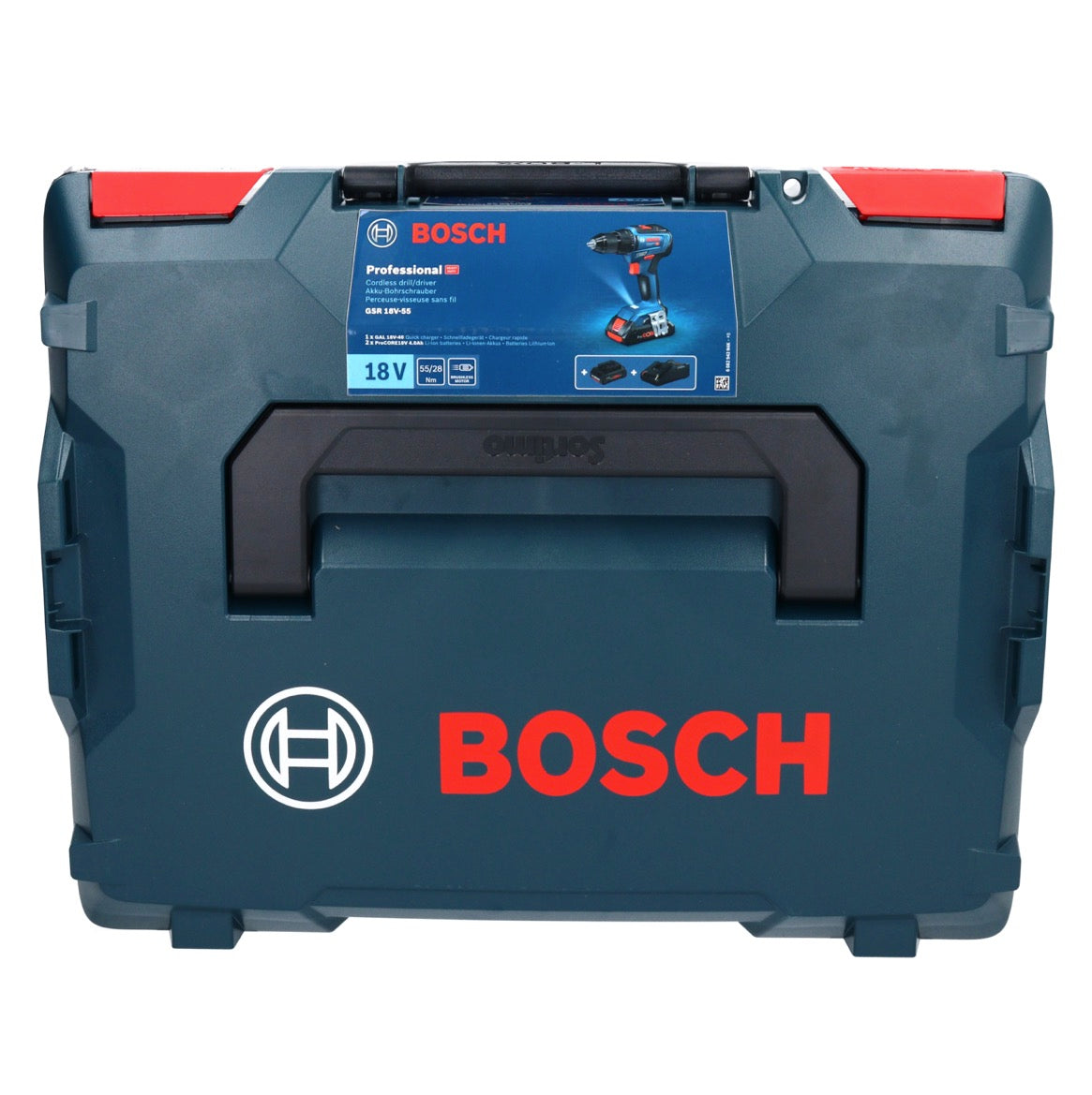 Bosch GSR 18V-55 Akku Bohrschrauber 18 V 55 Nm Brushless + 1x Akku 4,0 Ah + Ladegerät + L-Boxx - Toolbrothers