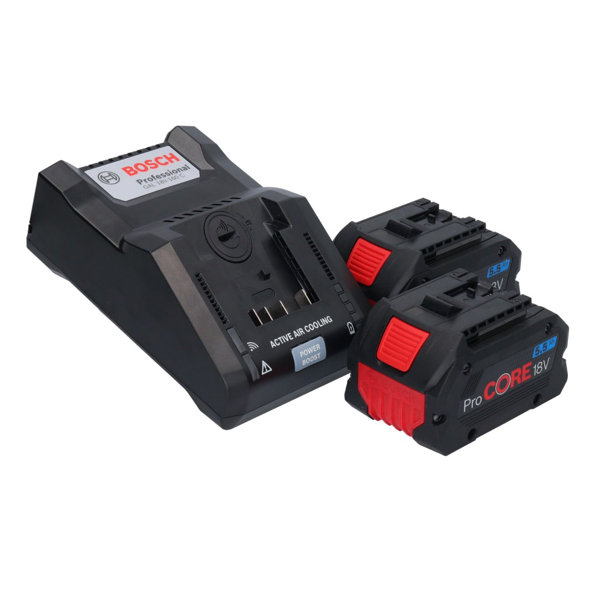 Scie à table sans fil Bosch GTS 18V-216 Professional 18 V 216 mm Biturbo brushless + 2x batterie ProCORE 5,5 Ah + chargeur