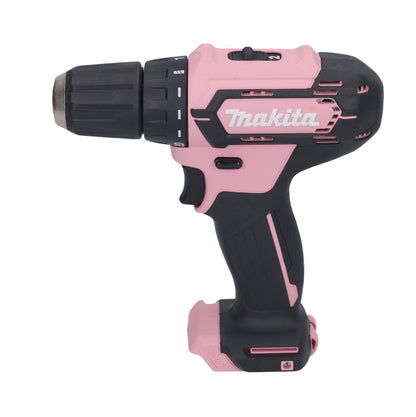 Makita Pink Lady Edition Set perceuse-visseuse sans fil 12 V DF 333 DSAP1 + aspirateur CL 108 FDSAP + coupe-herbe UR 100 DSAP + 3 batteries 2,0 Ah + 3 chargeurs