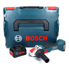 Amoladora angular a batería Bosch GWX 18V-10 Professional 18 V 125 mm X-LOCK Brushless + 1x batería ProCORE 5,5 Ah + L-Boxx - sin cargador