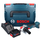 Bosch GWX 18V-10 Professional amoladora angular a batería 18 V 125 mm X-LOCK Brushless + 1x batería ProCORE 5,5 Ah + cargador + L-Boxx