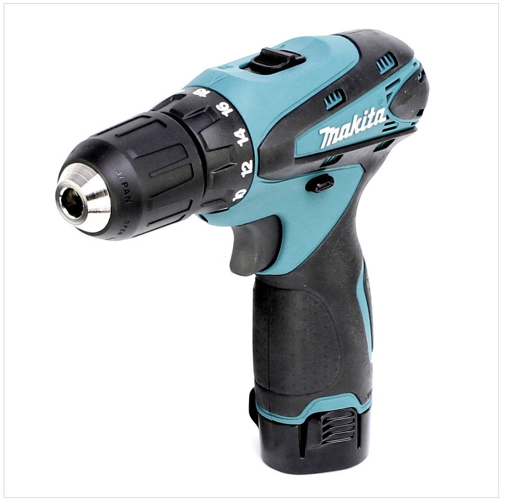 Makita LCT 204 X2 10,8 V Li-Ion Akku Schrauberset - DF 330 D und TD 090 D mit 2x 1,3 Ah Akku, Lader im Alu Koffer - Toolbrothers