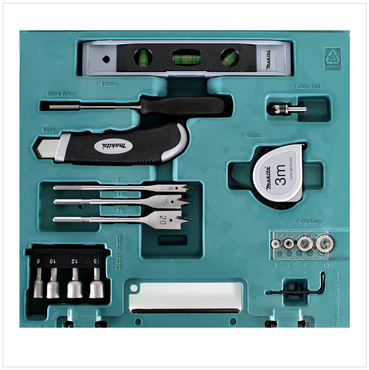 Makita 104 tlg. Bit, Bohrer und Zubehör Set D-31778 im Koffer - Toolbrothers