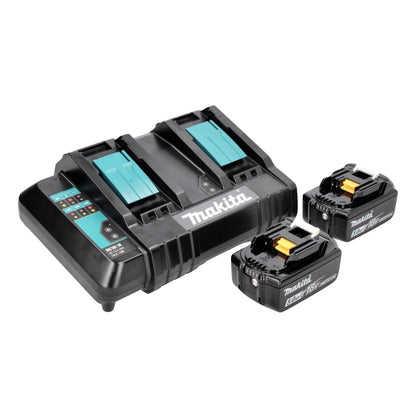 Makita DHR CTJ marteau perforateur à batterie 36 V (2x 18 V) 3,0 J SDS-plus + 2x batterie 5,0 Ah + double chargeur + Makpac