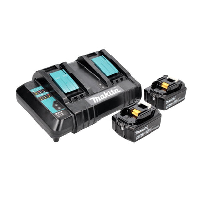 Makita DHS 900 CT Scie circulaire sur batterie 36 V (2x 18 V) 235 mm sans balais + 2x batterie 5,0 Ah + double chargeur