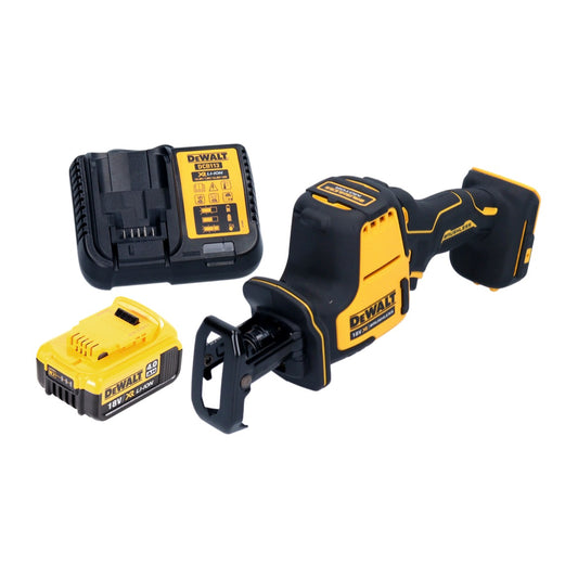 Scie sabre à batterie DeWalt DCS 369 M1, scie alternative 18 V sans balais + 1 batterie 4,0 Ah + chargeur