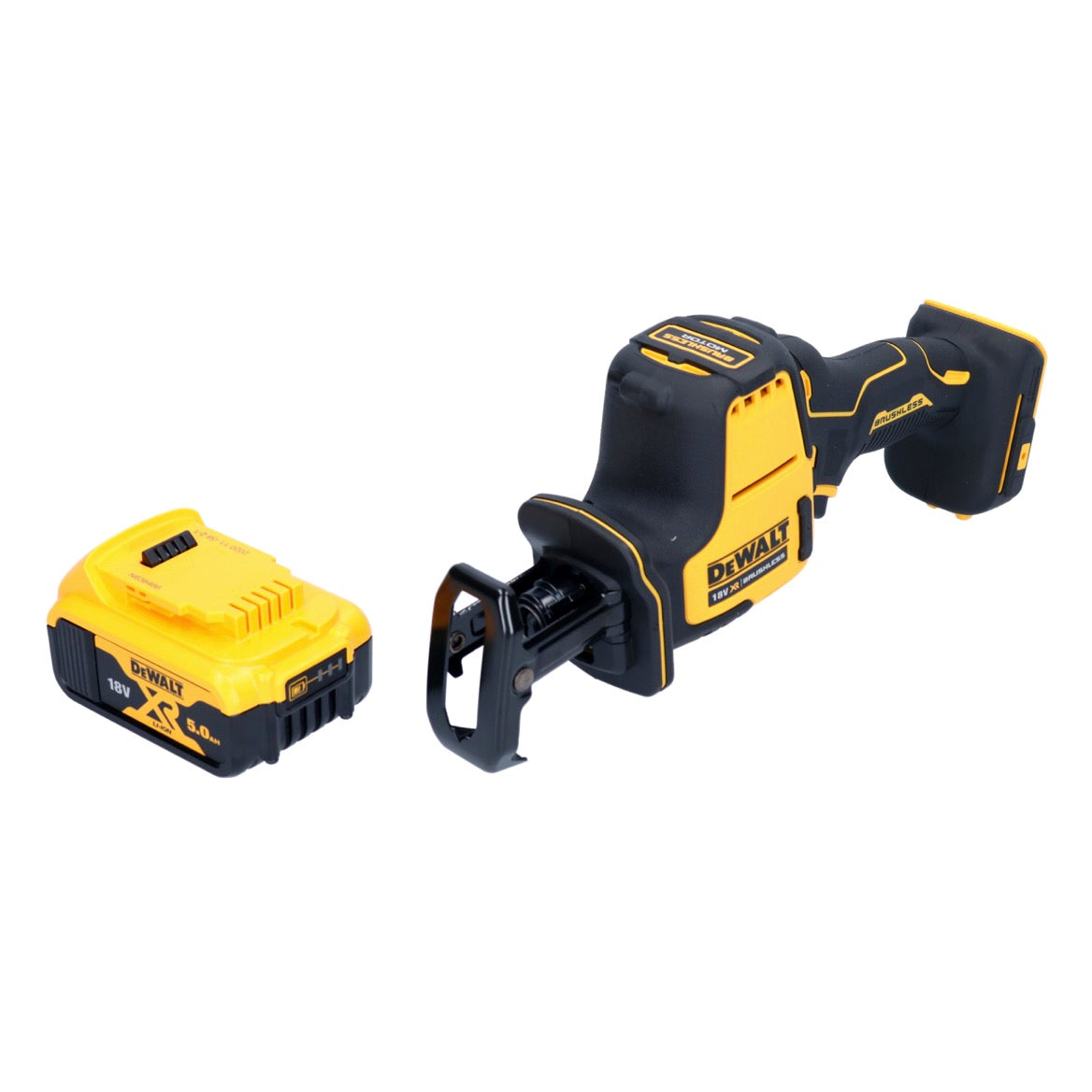 DeWalt DCS 369 N Akku Säbelsäge Reciprosäge 18 V Brushless + 1x Akku 5,0 Ah - ohne Ladegerät