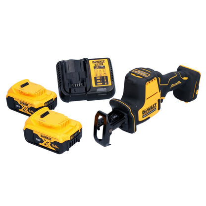 Scie sabre à batterie DeWalt DCS 369 P2 scie alternative 18 V sans balais + 2x batteries 5,0 Ah + chargeur