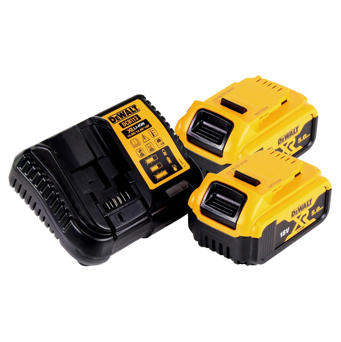 Scie sabre à batterie DeWalt DCS 369 P2 scie alternative 18 V sans balais + 2x batteries 5,0 Ah + chargeur