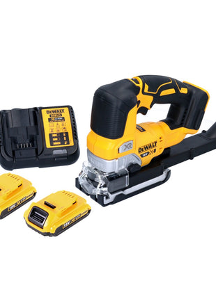 DeWalt DCS 334 D2 Akku Pendelhub Stichsäge 18 V Brushless + 2x Akku 2,0 Ah + Ladegerät - Toolbrothers