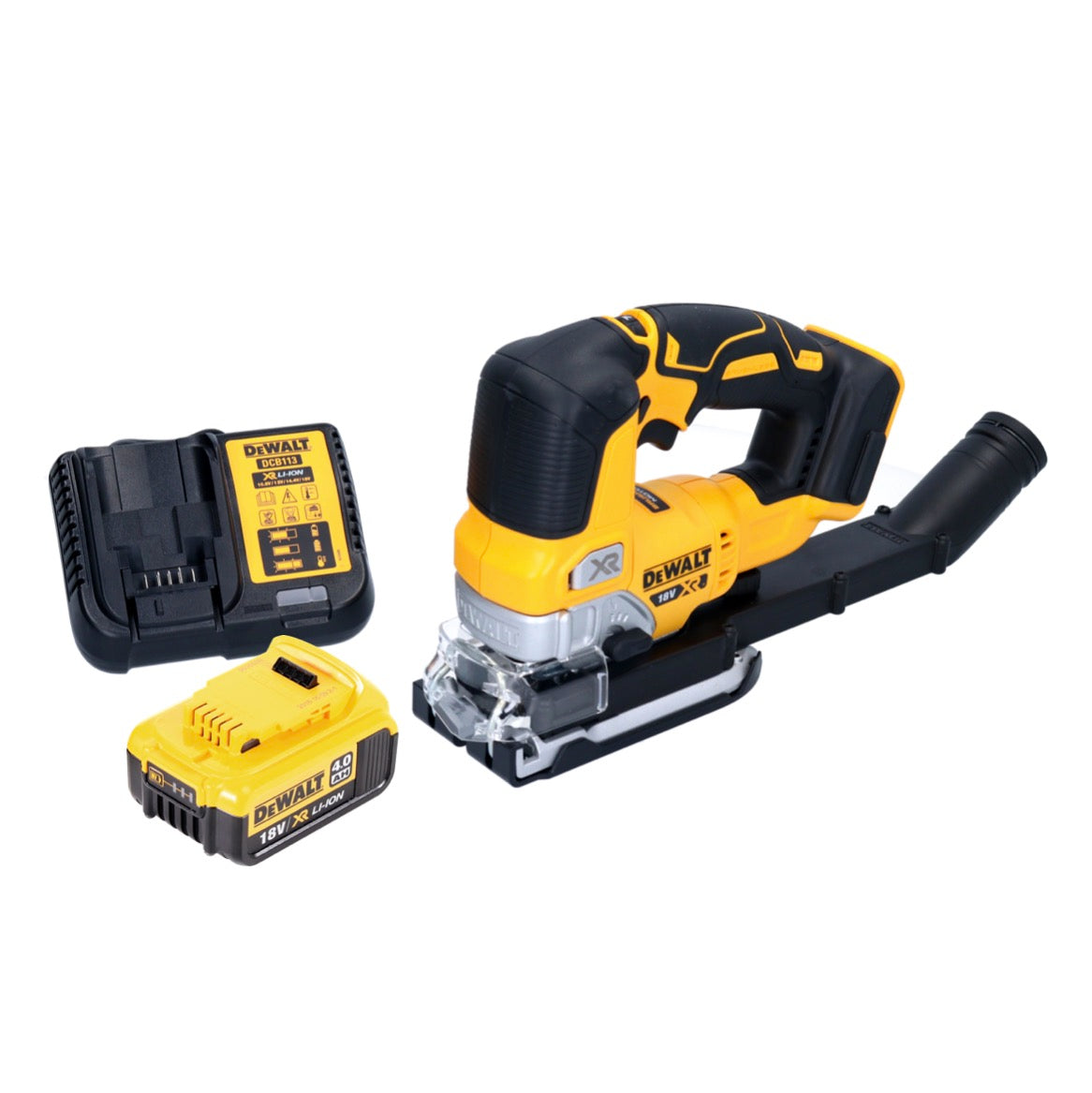 DeWalt DCS 334 M1 Akku Pendelhub Stichsäge 18 V Brushless + 1x Akku 4,0 Ah + Ladegerät - Toolbrothers